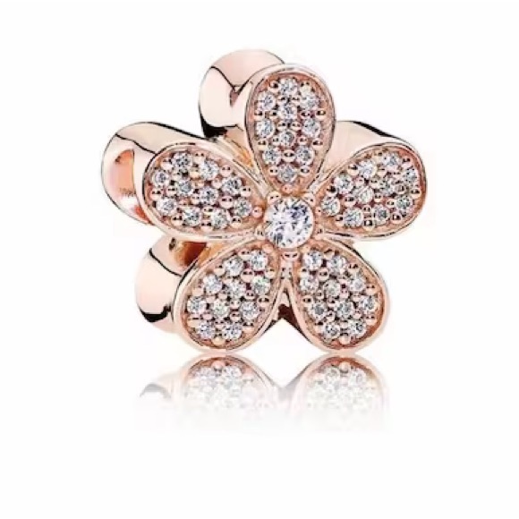Pandora Rose Gold Dazzling Daisy Charm - Picture 1 of 4